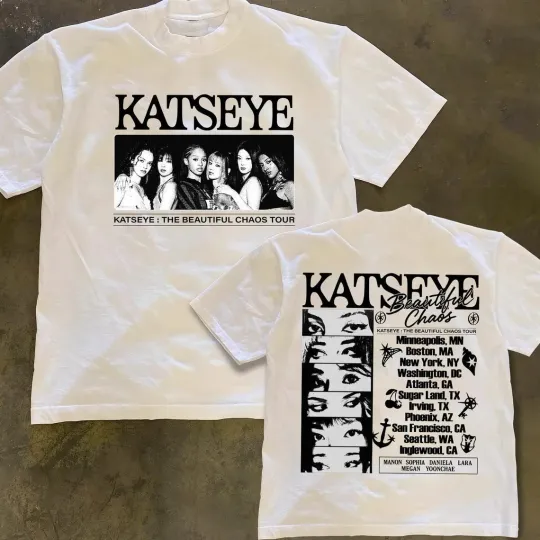 Discover Katseye The Beautiful Chaos Tour 2025 Unisex T-Shirt