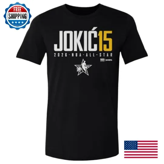 Discover Nikola Jokic Denver Nuggets 2026 NBA All-Star Elite Shirt