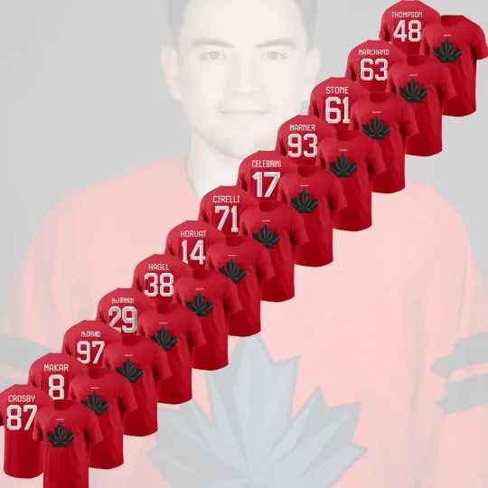 Discover Hockey Canada Bauer Name & Number: Celebrini, Makar, Marner, MacKinnon, McDavid