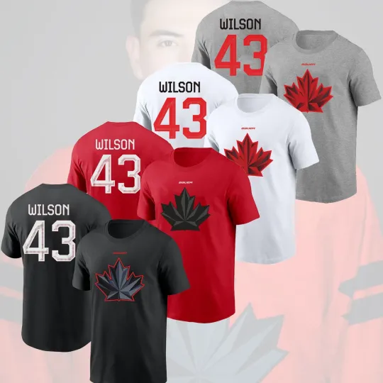 Discover Tom Wilson #43 Hockey Canada Team 2026 Player Name & Number Fan Gift
