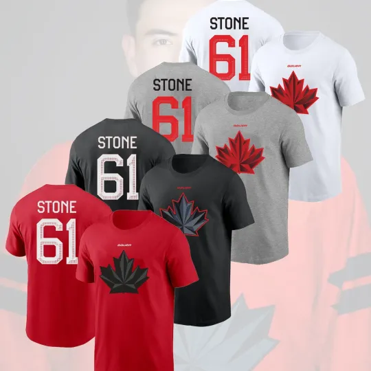 Discover Mark Stone #61 Hockey Canada Team 2026 Player Name & Number Fan Gift