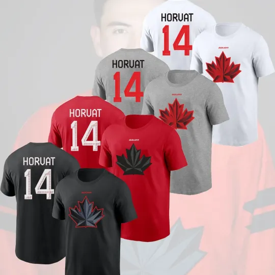 Discover Bo Horvat #14 Hockey Canada Team 2026 Player Name & Number Fan Gift