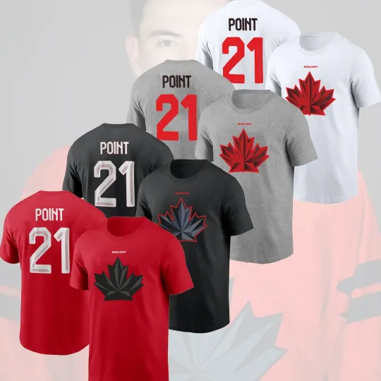 Discover Brayden Point #21 Hockey Canada Team 2026 Player Name & Number Fan Gift