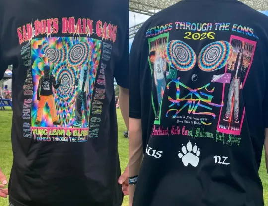 Discover Sadboys Drain Gang Yung Lean Bladee Double Sided T-Shirt Laneway Merch 2026