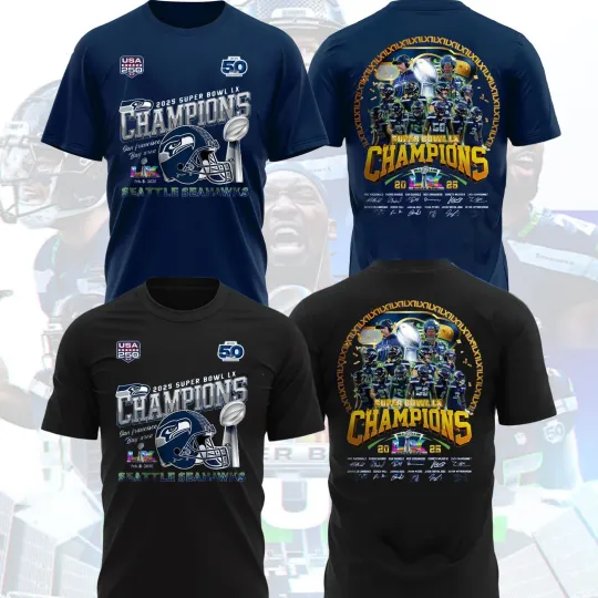 Discover We Are Seattle Seahawk Super B.owl LX Champions, Seahawks Signatures Fan Look