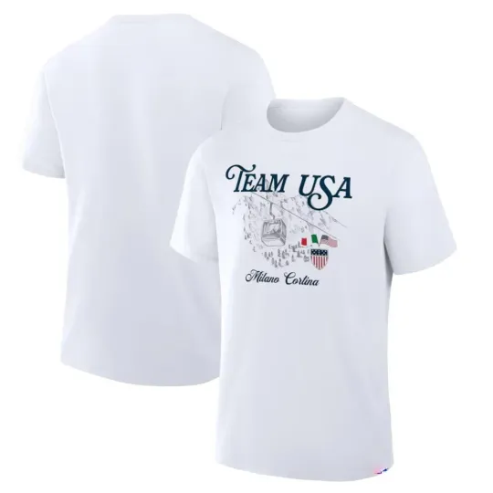 Discover Team USA White 2026 Winter Olympics United T-shirt