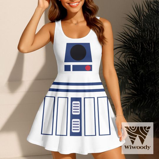 BB8 Droid Skater Dress, Vintage Star Wars Dress, Disneyland Party Outfit
