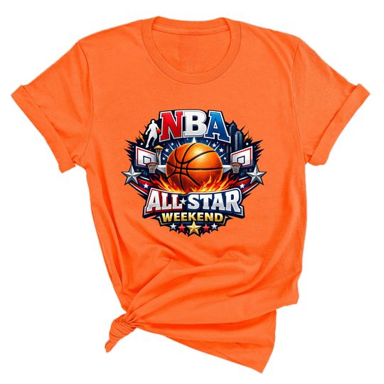 Discover All-Star Weekend Basketball Shirt, Pro Hoops Fan Graphic Tee, Unisex Game Night Outfit
