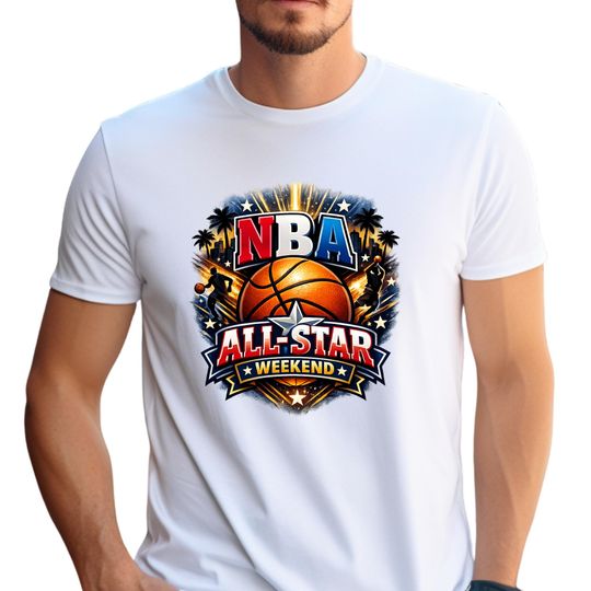 Discover All Star Weekend Basketball Shirt, Pro Hoops Fan Sports Graphic Tee, Game Night Outfit