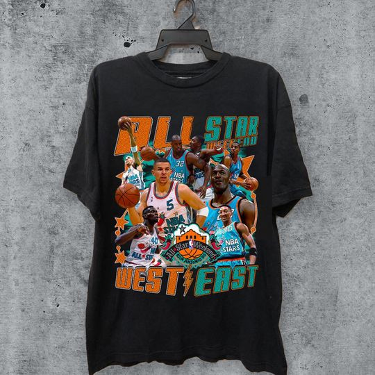 Vintage 90s 1996 All Star Shirt Homage Retro Classic Graphic Tee Bootleg Bestseller Unisex Sport Gift