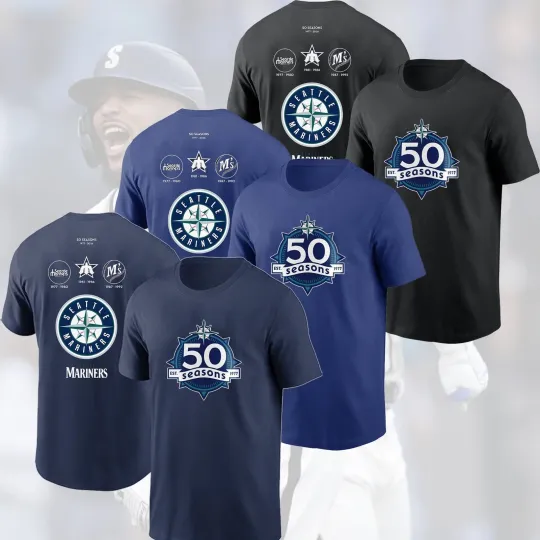 Discover Seattle Marinesrs 50 Seasons Celebration 1977 – 2026 Fan Look, Go Mariners