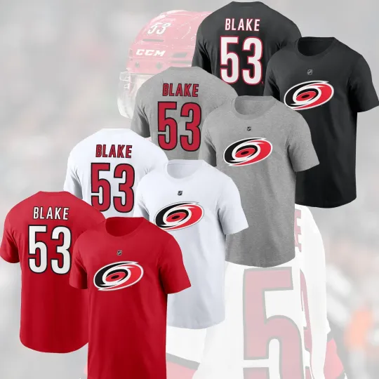 Discover Jackson Blake #53 Carolina Hurricanes 2026 Name & Number Unisex for Fans