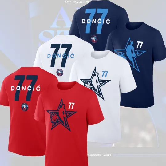 Discover Luka Dončić #77 2026 All-Star Game Name & Number Fan