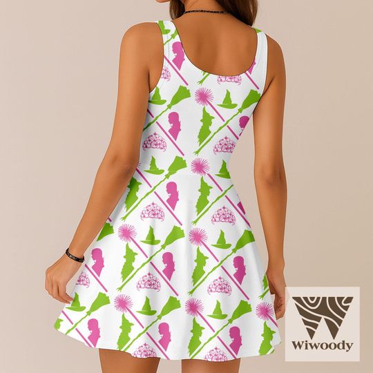 Glinda Crown Popular Skater Dress, Very Merry Christmas Dress, Disneyland Christmas Party Outfit