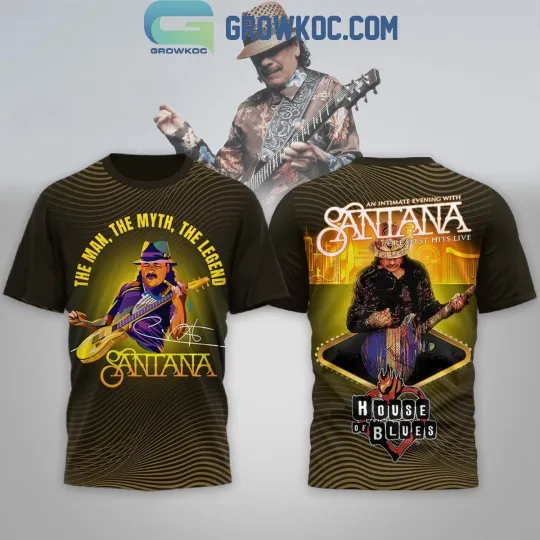 Discover Santana House Of Blues 3D T-Shirt Men Women