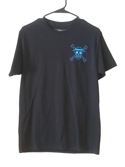 RIPP JUNC Men Tshirt One Piece Straw Hat Monkey D Luffy Size S
