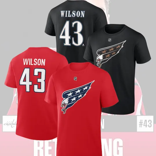 Discover Tom Wilson #43 Washington 2026 Name & Number Unisex for Fans