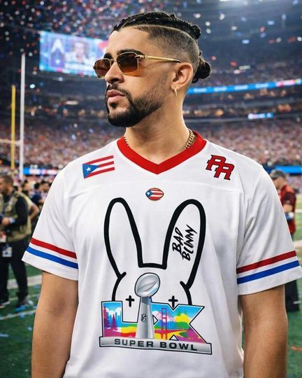 Discover Benito Bowl Jersey - Special Edition 94 Football Jersey - PR Mesh Fan Apparel - Un Verano Sin Ti Bunny Style - Free Shipping - Artist Tee