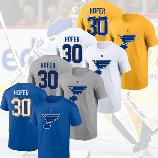 Joel Hofer #30 St. Louis 2026 Name & Number Unisex for Fans