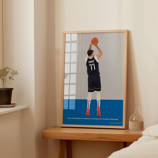 Luka Doncic Poster - Basketball Prints - NBA - Basketball Gift