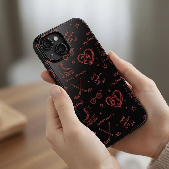 Discover Hockey Romance LGBT Hockey Fan Gift Heated Movie Rivalry Phone Case, Hockey Romance Couple, Gift For Christmas, Bookish Fan Gift, Movie Gift