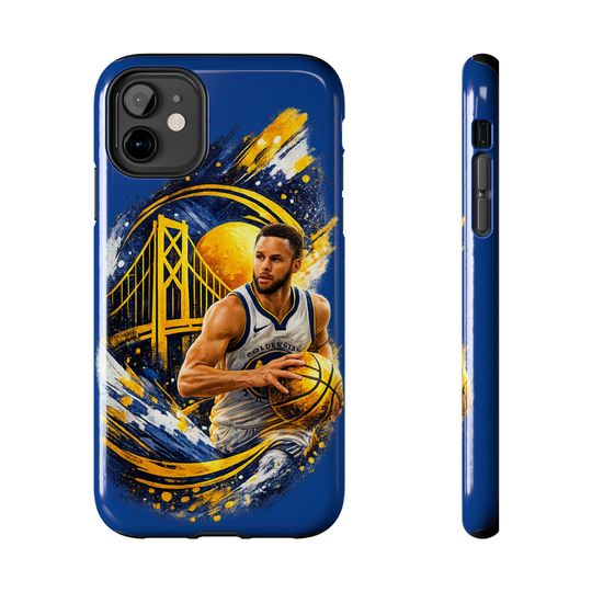 Stephen Curry Basketball Phone Case | Golden Gate Bridge Warriors Design
