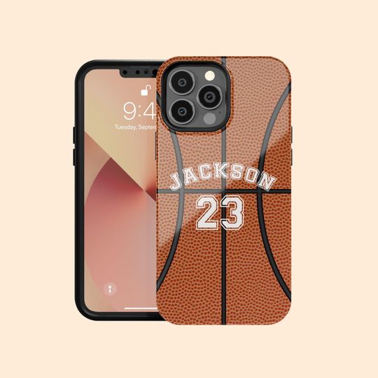 Discover Custom Basketball Print iPhone 17 Air Case, Personalized Player Name & Number Case for iPhone 16 Pro Max, 15 Plus, 14, 13 Mini, 12, 11,X/XS