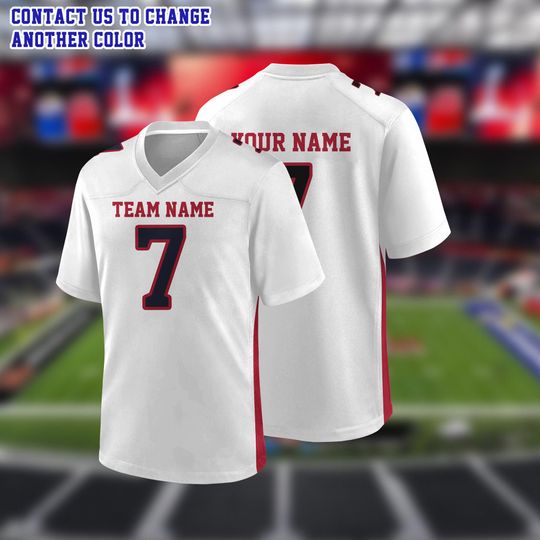 Discover Custom Football Jersey Personalized Uniform Team Name Number Logo Atlanta Shirt Clothes Men women and kids Game Day Outfit