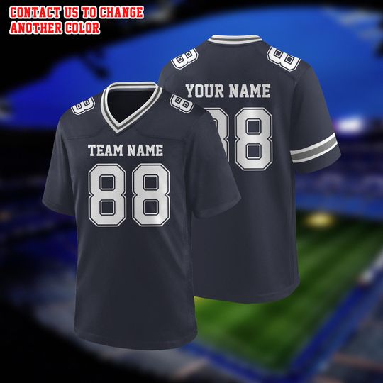Discover Custom Football Jersey Personalized Uniform Team Name Number Logo for Fan Dallas Shirt Clothes Men women and Kids
