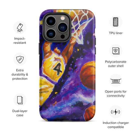 Discover Golden Four: A Shimmering Yellow NBA #4 iPhone Case (All Sizes)