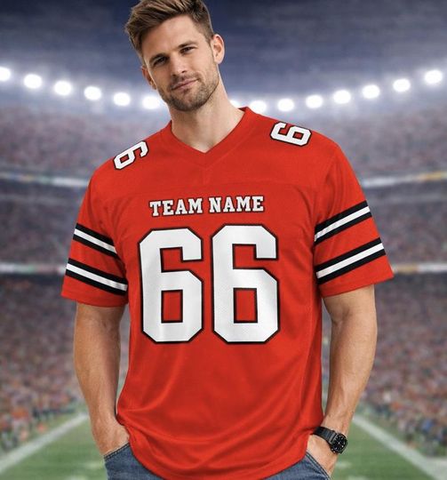 Discover Custom Football Jersey For Football Lovers Gift - Personalized Name Number Men Women Kids