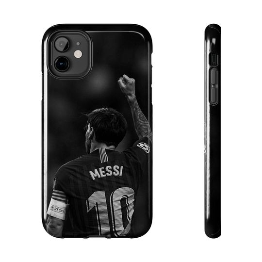Discover Soccer Captain Jersey 10 Phone Case | Black & White Sports Design