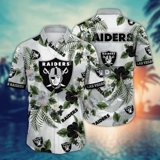 Discover Las Vegas Football Raiderss Team Hawaiian Shirt Button Down Unisex Adults Gift