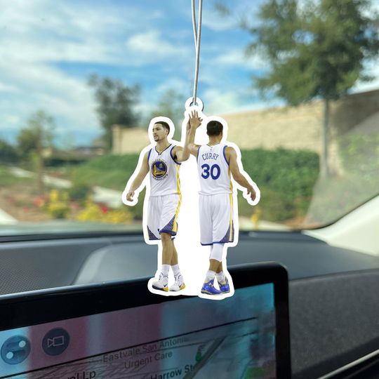Steph Curry Klay Thompson Car Air Freshener / Perfect for Sports Lovers / Golden State