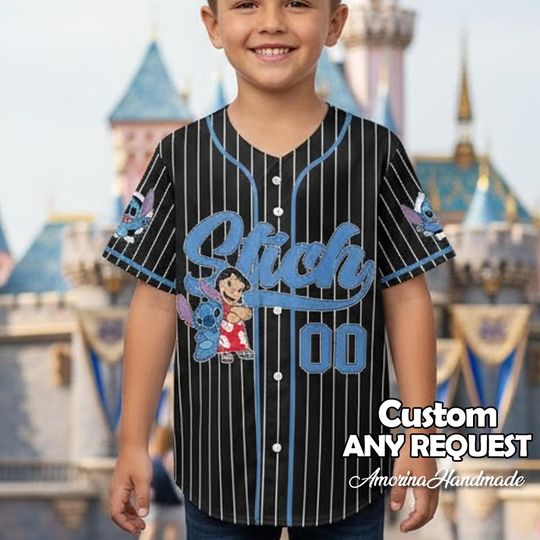 Discover Personalized Stitch Baseball Jersey for Team Wear and Matching Outfits