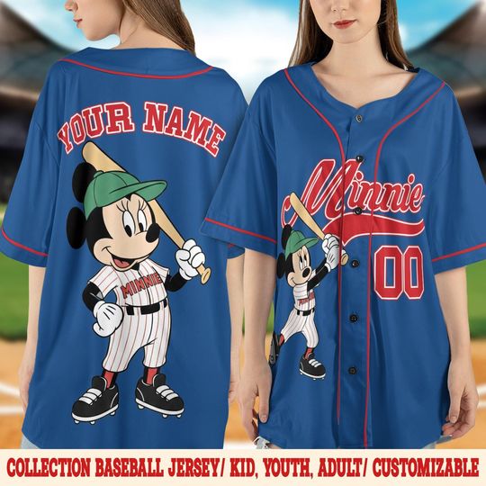 Discover Custom Name & Number Disney Mickey and Friends Special Baseball Collection, Choose Style Jersey, Disneyland Birthday Gift D2OV05-3