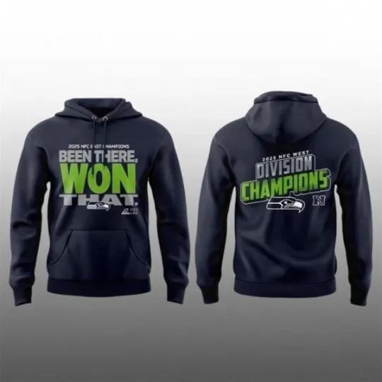 Discover Seahawks Division Champions 2025 Been There Won That Hoodie