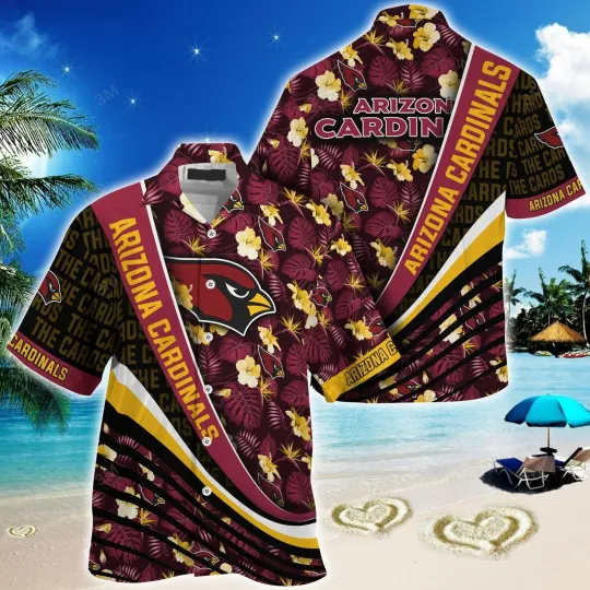 Discover Arizonna Football Cardinalss Team Hawaiian Shirt Button Down Unisex Adults
