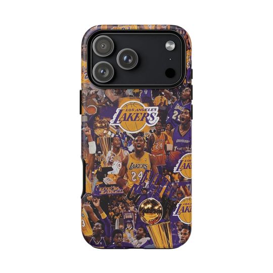 Discover Los Angeles Lakers Collage phone case | Basketball Team Tribute