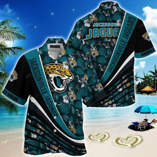 Discover Jacksonville Football Jaguarss Team Hawaiian Shirt Button Down Unisex Adults