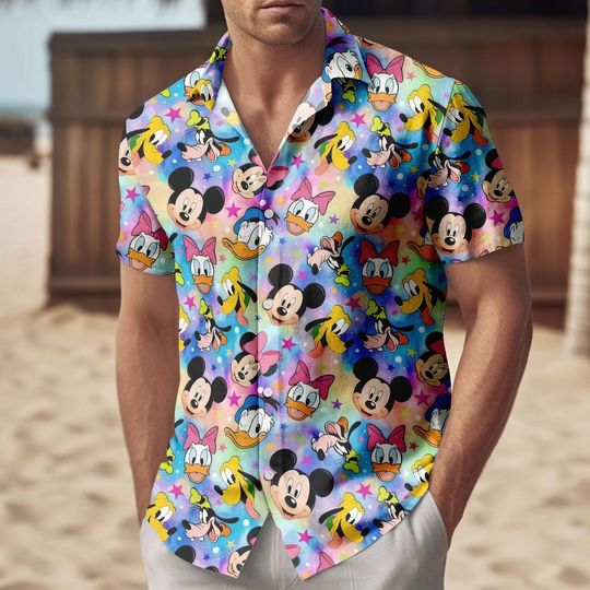 Discover Disney Mickey and Friends Hawaiian Shirt for Men