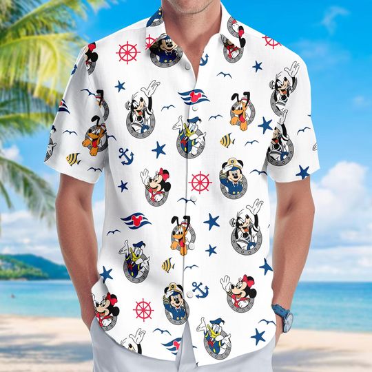 Discover Disney Mickey and Minnie Cruise Hawaii Shirt for Men