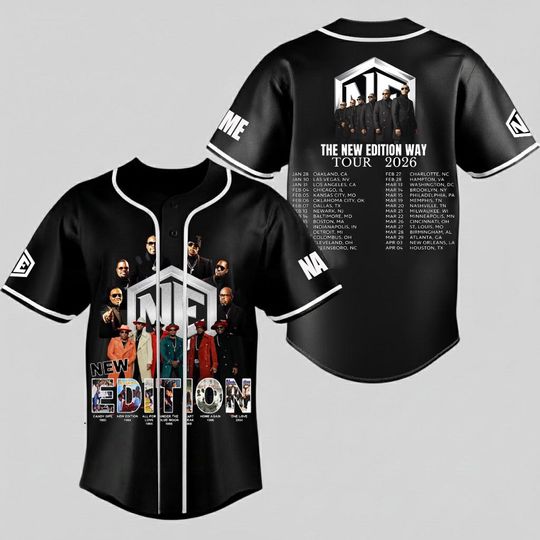 Personalized New Edition Baseball Shirt, New Edition NE Band Jersey