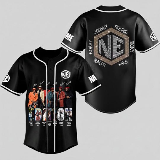 Personalized New Edition Baseball Shirt, New Edition NE Band Jersey