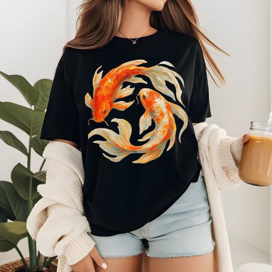 Discover Goldfish T-Shirt, Star Aesthetic, Comfort Colors Unisex T-Shirt, Cute T-Shirt, Cool Vintage Retro T-Shirt Gift