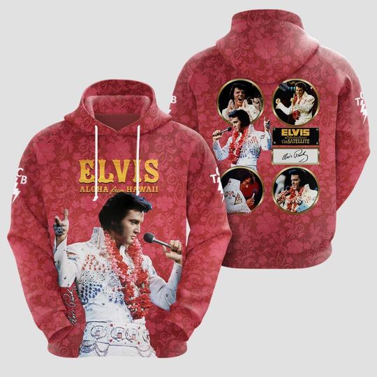 Discover Elvis Presley 3D Hoodie, Elvis King Men Hoodie, Rock And Roll Music Hoodie, Gifts For Elvis Fan
