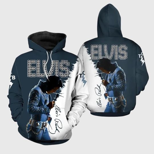 Elvis Presley 3D Hoodie, Elvis King Men Hoodie, Rock And Roll Music Hoodie, The King Gifts