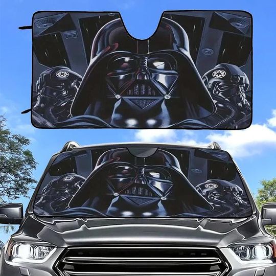 Discover Darth Vader Face Car Windshield, Star Wars Car Sun Shade, Darth Vader Cosplay Car Sunshade, Sun Visor Car, Car Decoration