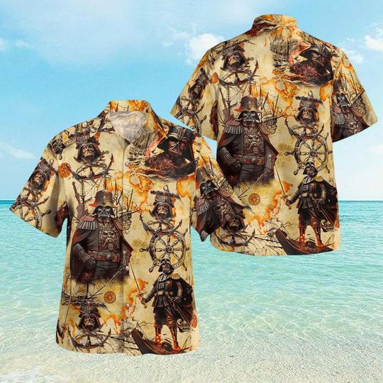 Darth Vader Hawaiian Shirt, Star Wars Hawaii Shirt, Stormtrooper Summer Shirt, Darth Vader Tropical Shirt, Star Wars Fan, Gift For Him