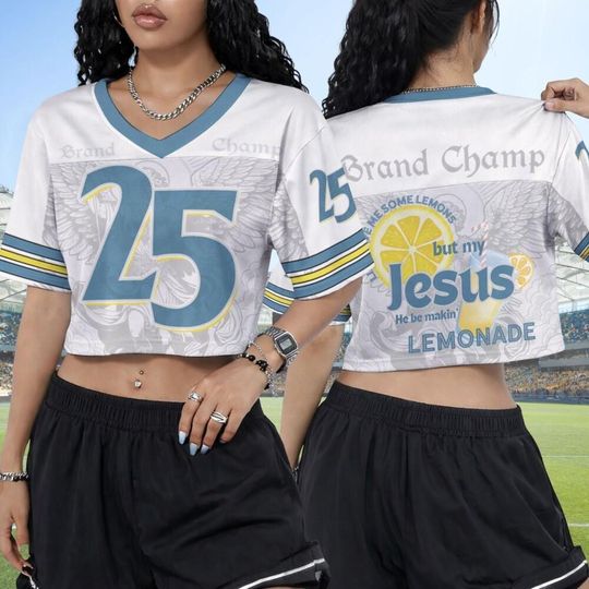 Jesus Lemonade Jersey Shirt, Christian Graphic Sports Jersey, Faith Streetwear Football Tee, Football Jersey Shirt, Jersey Casual Wear